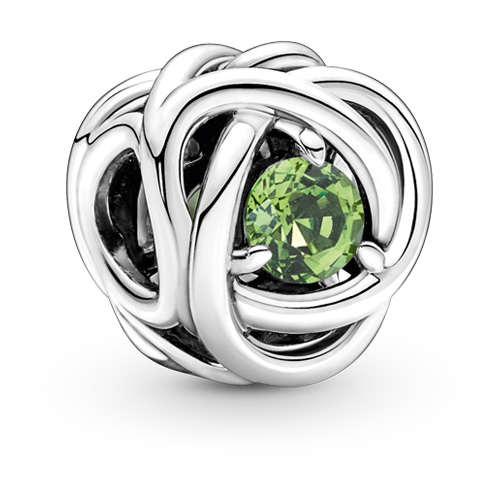 August Spring Green Eternity Circle Charm from Pandora Jewelry.  Item: 790065C03
