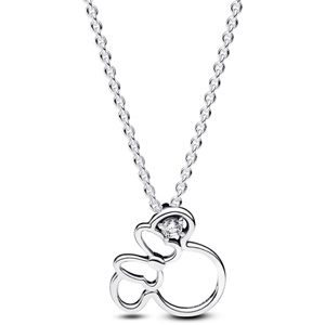 Disney Mickey and Minnie Mouse Silhouette Necklace